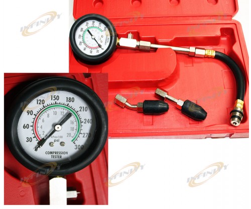 Automotive Quick Cylinder Compression Pressure Tester Tuner Most Vehicles Test